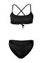 Siyah Bralette Kaplı Normal Bel Brazilian Bikini Takımı TBESS26BT00079 - 4