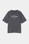 Anthracite Oversize/Wide Cut Slogan Printed 100% Cotton T-Shirt Tmnss26Ts00050 - 5