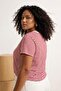 Red Striped Pool Collar Fitted/Fitted Plus Size T-Shirt Tbbss26Bf00038 - 3