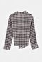 Blue Thin Fabric Double Breasted Collar Side Tie Plaid Shirt Tdrss26Go00077 - 3