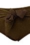 Mink Non-Fading Glitter Quality High Waist Tie Detail Plus Size Bikini Bottom Tbbss26Cr00012 - 5