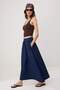 Lacivert Volanlı Maxi Denim Etek TWOSS26ET00202 - 3
