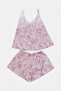 Pembe Renkli Leoplarlı Saten Dokuma 7'li Pijama Takımı-Gecelik Çeyiz Set THMSS26PT00243 - 13