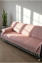 Cotton Woven Sofa Cover & Pique 175X215 Brick Color - 3