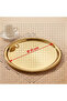 3-Piece Gold + 3-Piece Silver Stainless Steel Round Tea Coffee Pastry Serving Tray Presentation Tray - 2