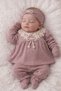 Lace Collar Detail 5 Piece Baby Girl Hospital Discharge Set - 4
