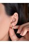Minimal Hoop Women's Earrings with Embedded Stones - Tarnish Resistant - 2