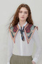 Stylish Women's Shoulder Shawl with Peacock Motif | Collar Scarf - 2