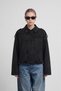 Zr Women's Bomber Black Suede Oversize Jacket - 5