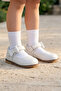 Genuine Leather Velcro Orthopedic İlkadım Shoes White Cv-471 - 2