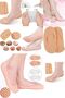 Main Shop Booties Foot Heel Crack Socks Skin Colored Socks Heel Crack Remover Foot Care M-032 - 3