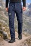 Sinwear Men's Navy Blue Winter Waterproof Windproof Outdoor Softshell Pants with Fleece Inside - 2
