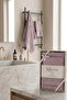 Natural 2-Piece 100% Cotton Waffle Patterned Towel Set - Fringed Bath and Hand Towels - 50X90 + 70X140 cm