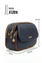 JN-43 WOMEN'S BOUGHT BAG HANDBAGS SLEEVE BAG SHOULDER BAG DARK BLUE - 7