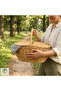 Derne Handmade Rattan Picnic Basket – Natural Wicker Basket, Decorative Storage Basket - 6