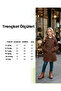 Girl's Trench Coat Brown - 7