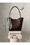 Women's Shoulder & Shoulder Bag - Large Size with Zipper, Soft Faux Leather & Trendy Design - 2