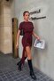 4002 Knotted Short Sleeve Dress - 4