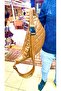 Genuine Leather Handmade Diamond Patterned Large Unisex Waist and Chest Freebag Bag - 7
