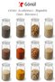12-Piece Glass Jars with Glass Lids 1.3 L Large Size Leak-Proof/Airtight Dry Food Storage Jars - 4