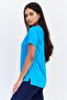 Women Dri Fit Short Sleeve Running T-Shirt, Turquoise - 2