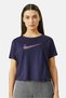 Women Plus Size Brand Logo Running T-Shirt, Purple