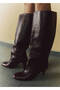 Leather Heeled Boots - 2