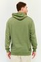 Men Long Sleeves Brand Logo Hoodie, Green - 3