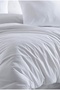 Gofre 100% Cotton Double Duvet Cover Set White |   Sheets - 3