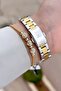 Yellow Silver Color Women's Wrist Watch - 4