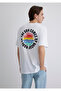 Back Printed White T-Shirt Loose Fit / Loose Relaxed Fit 0612610-620
