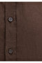 Brown Linen Shirt Slim Fit / Slim Fit 0211466 -87537 - 7