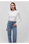 2-Pack Long Sleeve Crop Basic T-Shirt Fitted / Body-Hugging Cut 1613021-88467 - 2