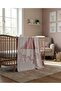 Carousel Patterned Cotton Pcs Baby Blanket Si 90X120 - Pink - 6