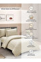 4-Piece Hotel Striped Duvet Cover Set, Queen Size 200x230 cm, Microfiber, Without Filler - 6