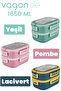 1650 ml Two Layers Three Compartments Stainless Steel Lunch Box New Generation Lunch Box - with Spoon and Fork -6715 - 7