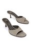 , Women's Genuine Leather Heeled Slippers 1611059Z0303 Mink - 4