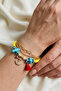 Stone Anchor Tassel Fimo Turquoise Bracelet - 2