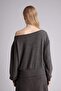 Loose Fit Off-Shoulder Long Sleeve T-Shirt G8437Ax25Wn - 5