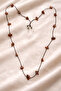 Natural Stone Agate Stone Brown Rope Eyeglass Cord Glasses Accessory - 4