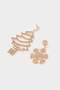 New Year Themed Women's 2-Piece Earrings F7413Axns - 5