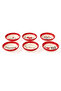Love Themed 6-Piece Snack Bowl Presentation Set |   Gift I Love You Design Ceramic Snack Bowl - 6 Pieces - 2
