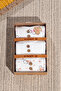 Baby 3-Piece Ribbed Cotton Long Sleeve Snap-On Bodysuit Set - Boxed Newborn Gift - 6