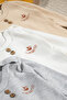 Baby Ribbed Cotton Long Sleeve Bodysuit with Snap Fasteners on the Shoulders - 8