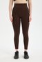 Venus-V Shape Series Coffee Buttocks Gathered High Waist Hip Shaping Push up Women's Sports Leggings - 9