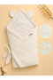 Ecru Girl Boy Baby Blanket Natural Sleeping Swaddle Hospital Exit Newborn Seasonal Gift - 2