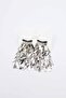 Silver Color Chain Tassel Earrings - 3