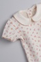 Baby and Children's Bodysuit with Floral Print on the Collar, 100% Cotton - 7