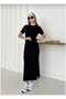 Women's Modal Fabric Lacing Detail Slit Dress