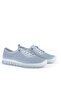 , Women's Genuine Leather Casual Shoes 1611046Z8031 Ice Blue - 4
